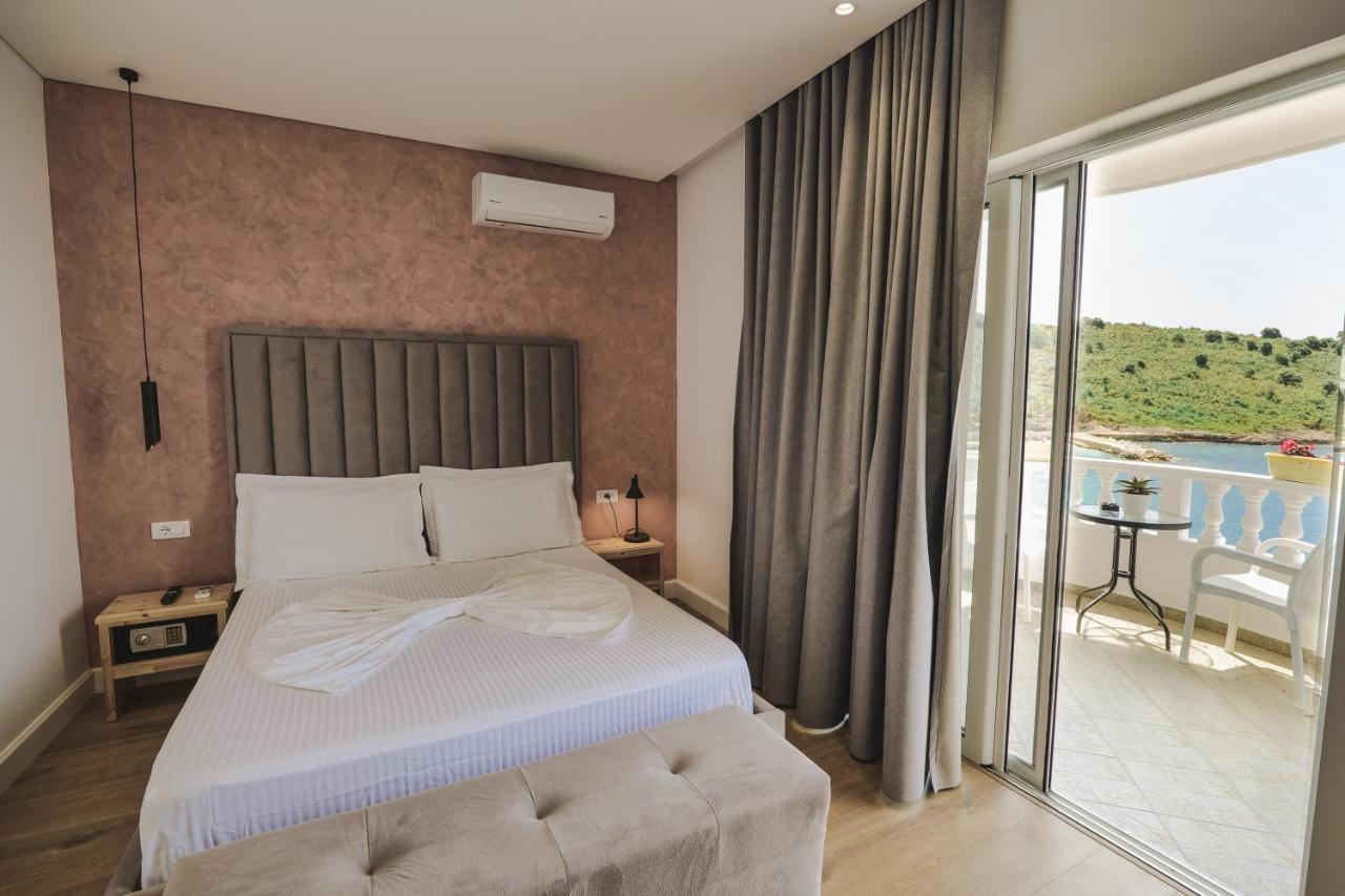 Luxury Villa Alisja Sarande With Private Beach Kültér fotó