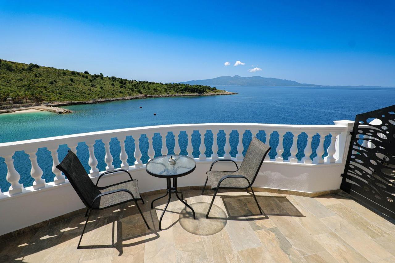 Luxury Villa Alisja Sarande With Private Beach Kültér fotó